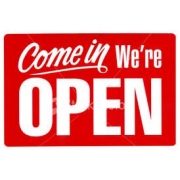 come in, were open