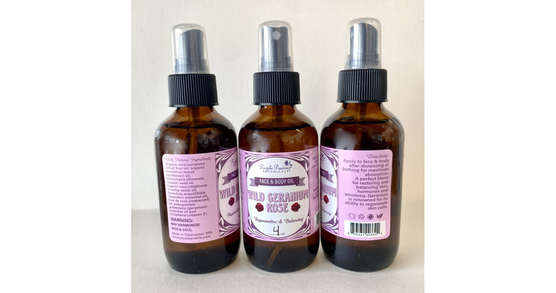 Wild Geranium Rose Body & Face Oil