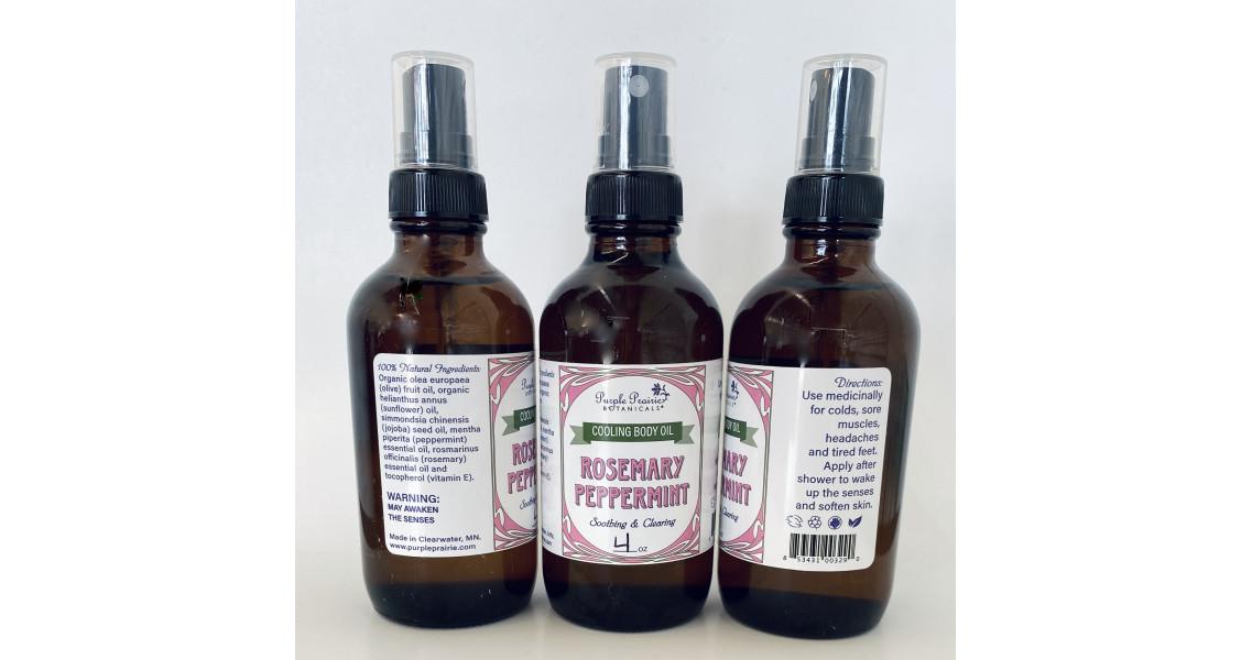 Rosemary Peppermint Body & Massage Oil